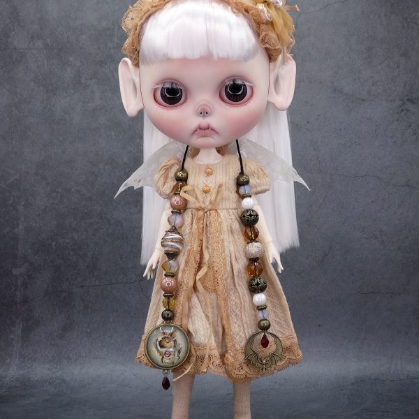 Malvina, muñeca Blythe custom murciélago, de estilo vintage